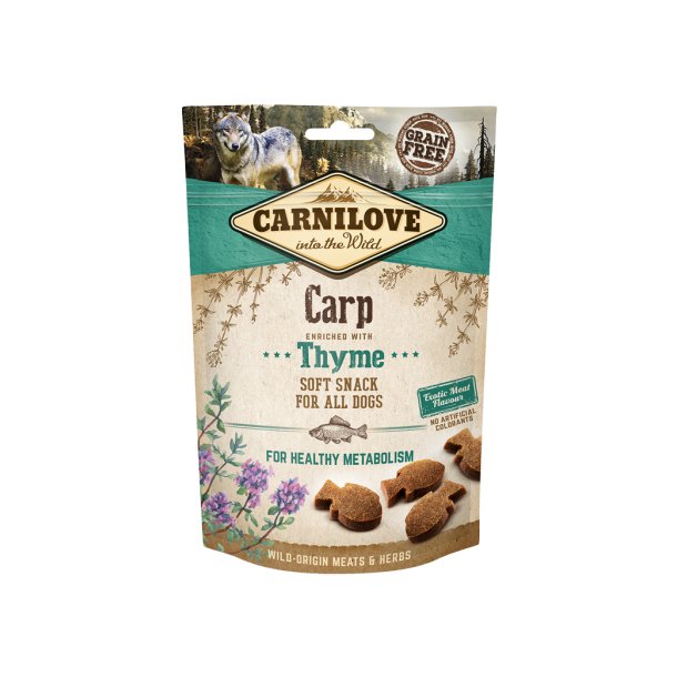 HALVBLD GODBID MED KARPE OG TIMIAN FRA CARNILOVE - 200 GRAM