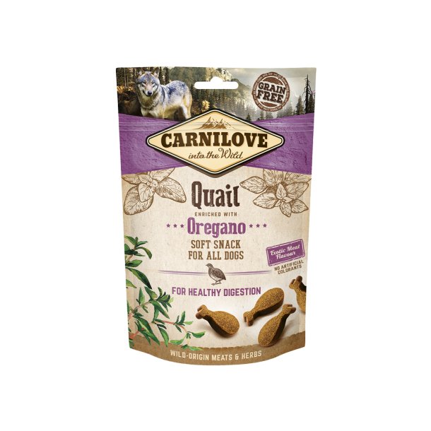 HALVBLD GODBID MED VAGTEL OG OREGANO FRA CARNILOVE - 200 GRAM