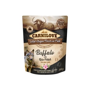 PAT MED BUFFALO OG ROSENBLADE FRA CARNILOVE - 300 GRAM