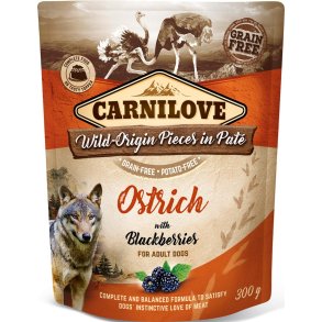 PATE MED STRUDS OG BROMBR FRA CARNILOVE - 300 GRAM