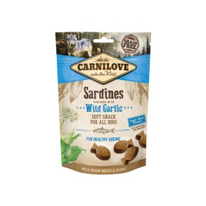 BLD SNACK MED SARDIN OG HVIDLG FRA CARNILOVE - 200 GRAM