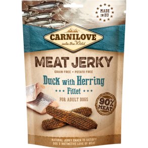 MEAT JERKY MED AND OG SILD FRA CARNILOVE - 100 GRAM