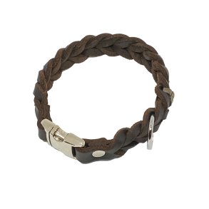 HALSBND MED KLIKLS FRA JHS- (brun/krom)