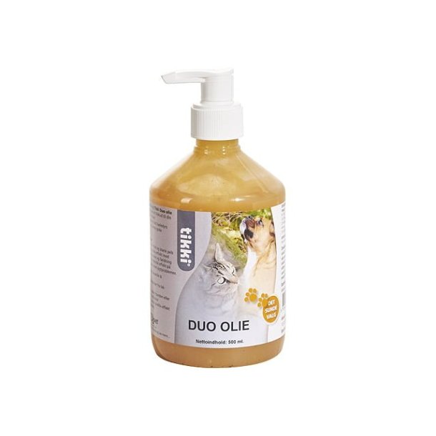 QPET TIKKI DUO LAKSEOLIE/FREFEDT - 500ml.
